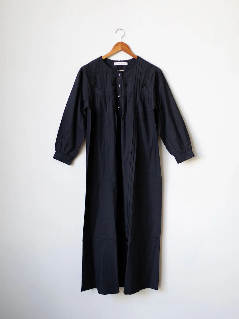 Kelly Black Poplin Nightgown