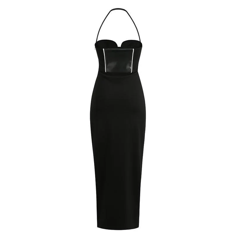 KittenAlarm - Calissa Halter Neck Underwire Maxi Dress