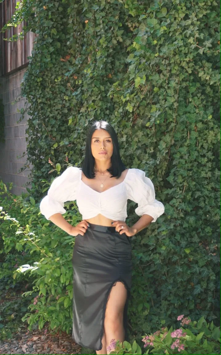 Lacey Satin Midi Skirt
