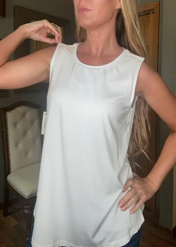 Liverpool Sleeveless Scoop Neck Tank Top