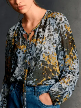 Luisa Cerano Multi Camouflage Print Blouse 248361/3288