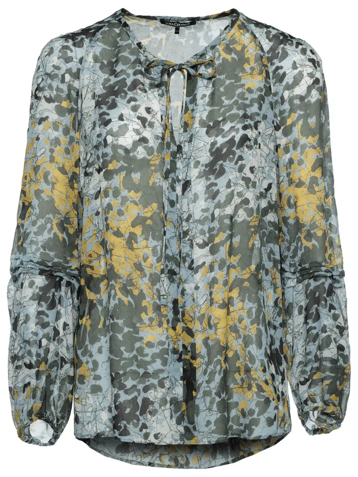 Luisa Cerano Multi Camouflage Print Blouse 248361/3288
