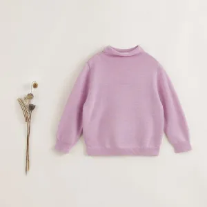 MARC & JANIE Girls Mock Turtleneck 100% Wool Sweater 231920