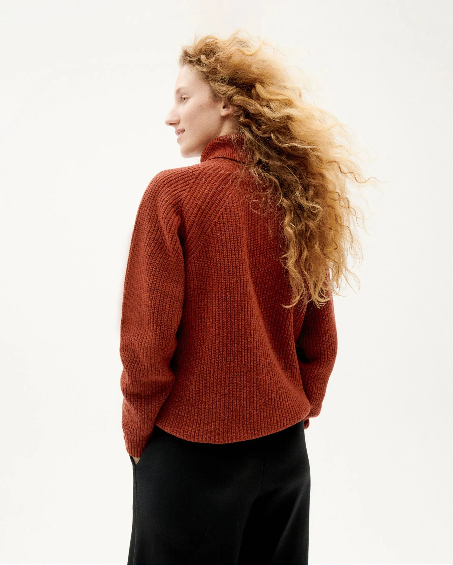 Matilda Wool Knit Clay Red