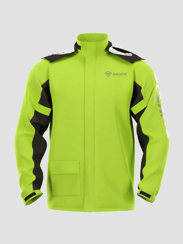 Men's Motorcycle Raincoat Long Sleeve Tracksuit Set