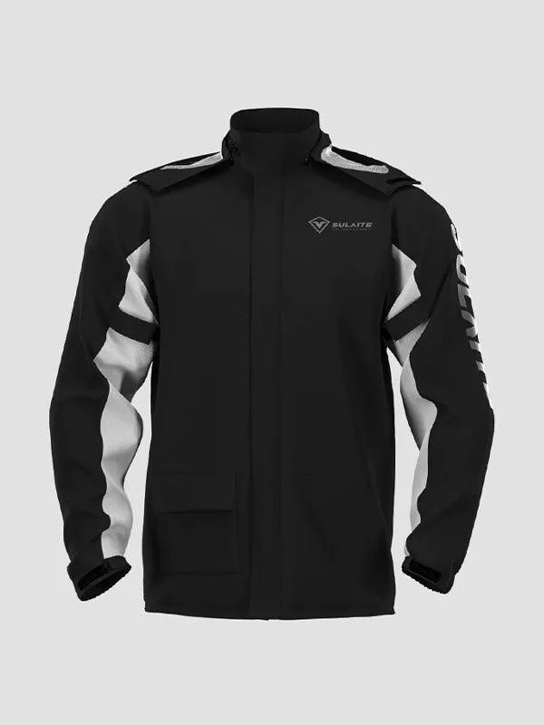 Men's Motorcycle Raincoat Long Sleeve Tracksuit Set