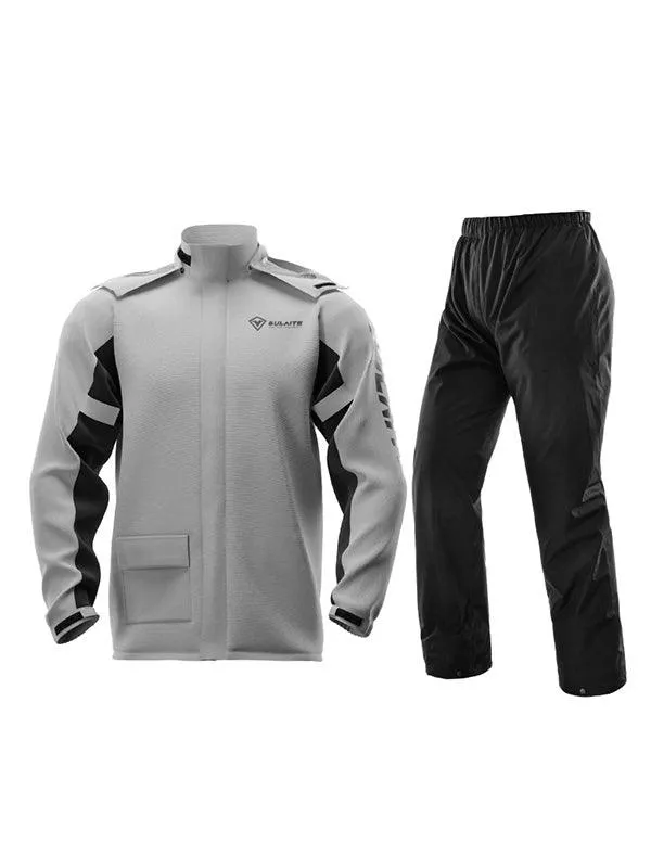 Men's Motorcycle Raincoat Long Sleeve Tracksuit Set