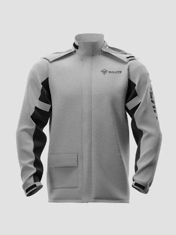 Men's Motorcycle Raincoat Long Sleeve Tracksuit Set