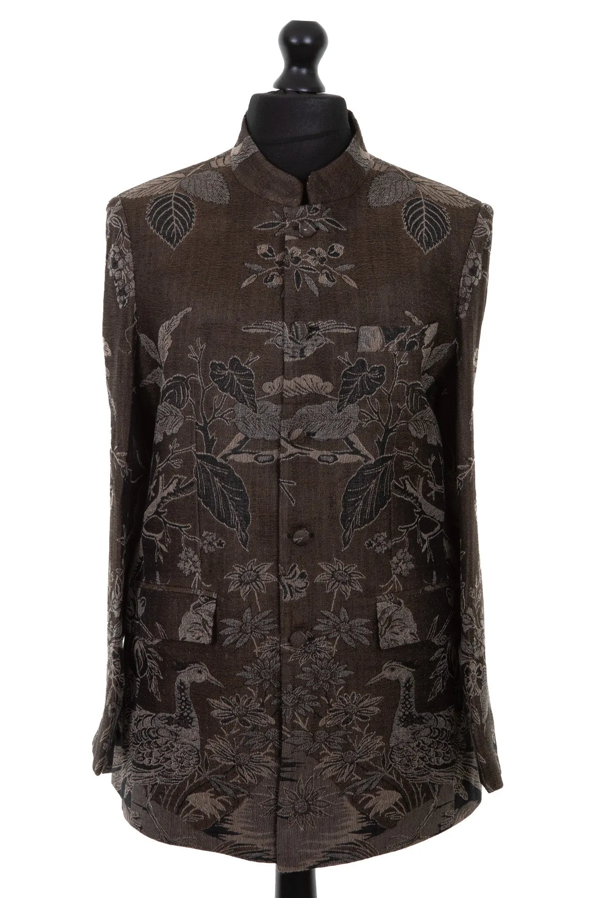Mens Nehru Jacket in Graphite