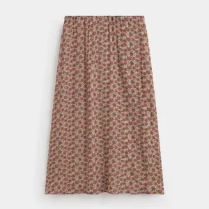 Midi Clovelly Flower Print Skirt
