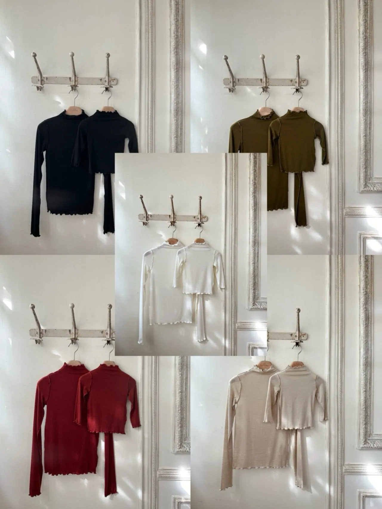 MONBEBE MOM/KIDS WOOL TURTLENECK TEE*Preorder