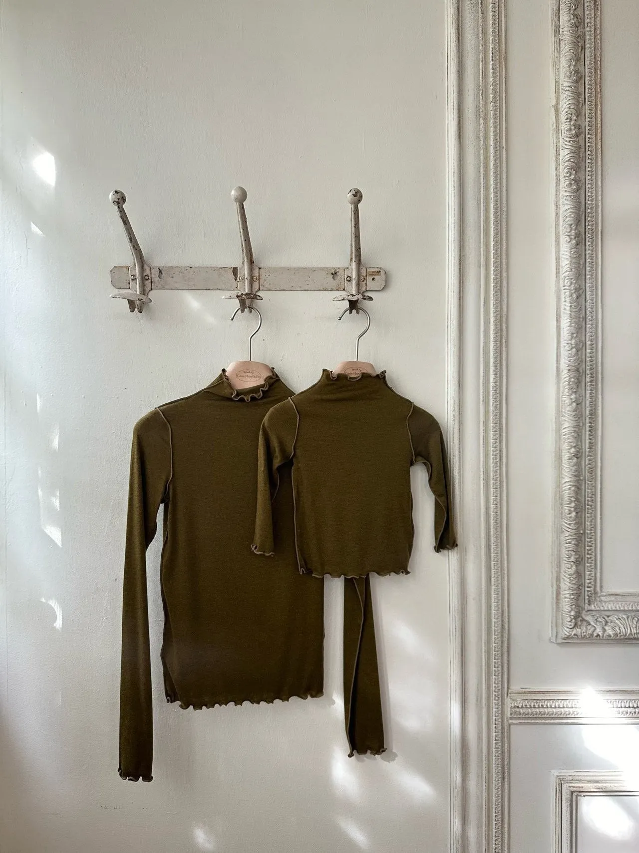 MONBEBE MOM/KIDS WOOL TURTLENECK TEE*Preorder