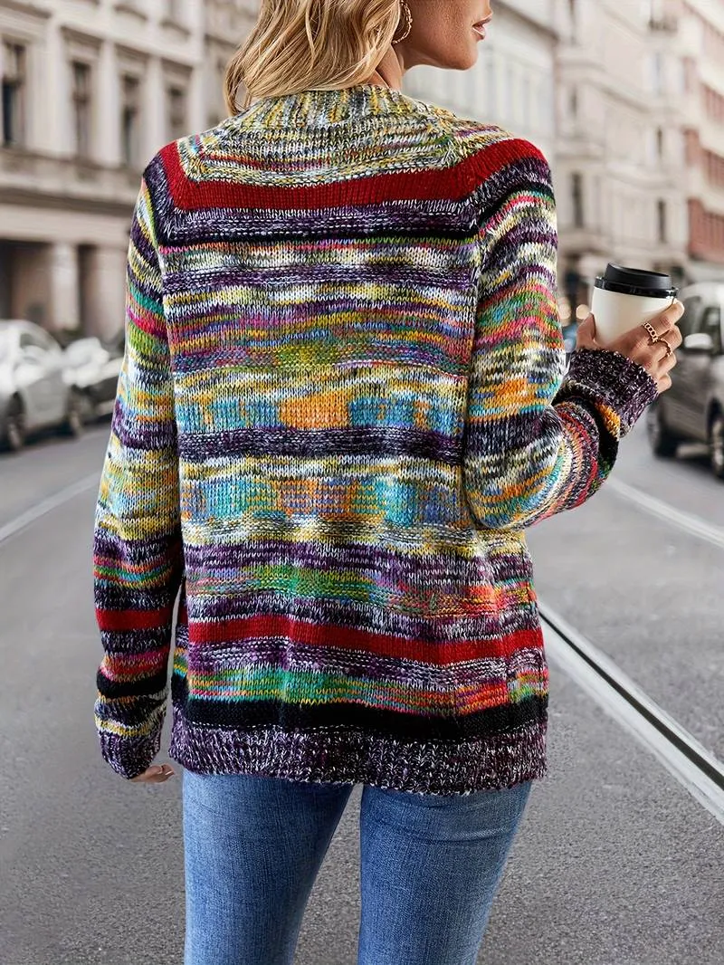 Neve - Long Sleeve Open Front Cardigan