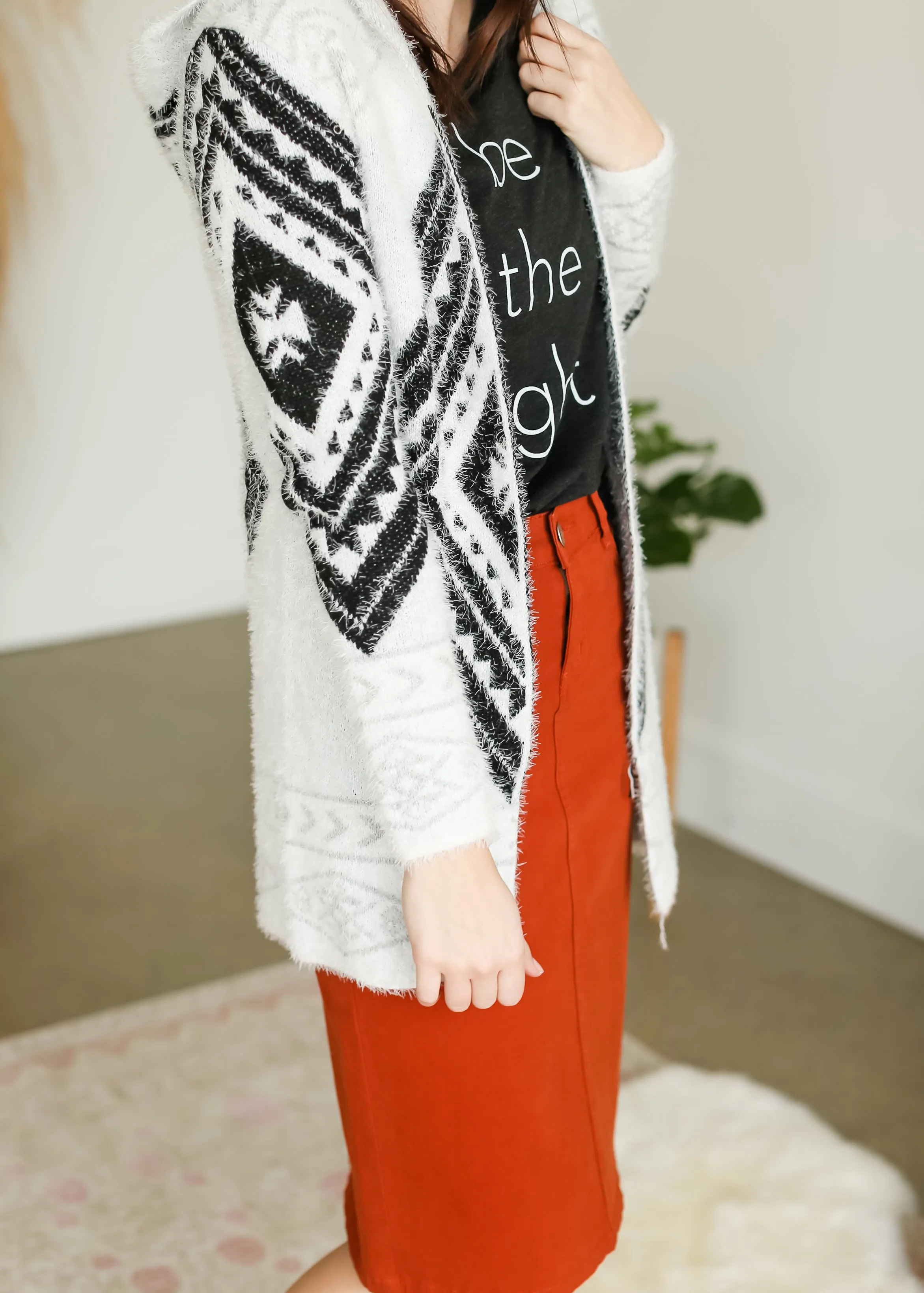 Open Front Aztec Cardigan - FINAL SALE