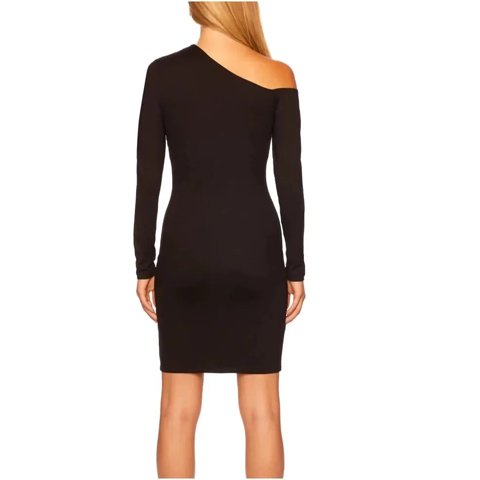 Open Shoulder Dress - Black.