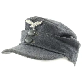 Original German WWII 1944 Luftwaffe M43 Einheitsmütze Wool Field Cap - Size 58