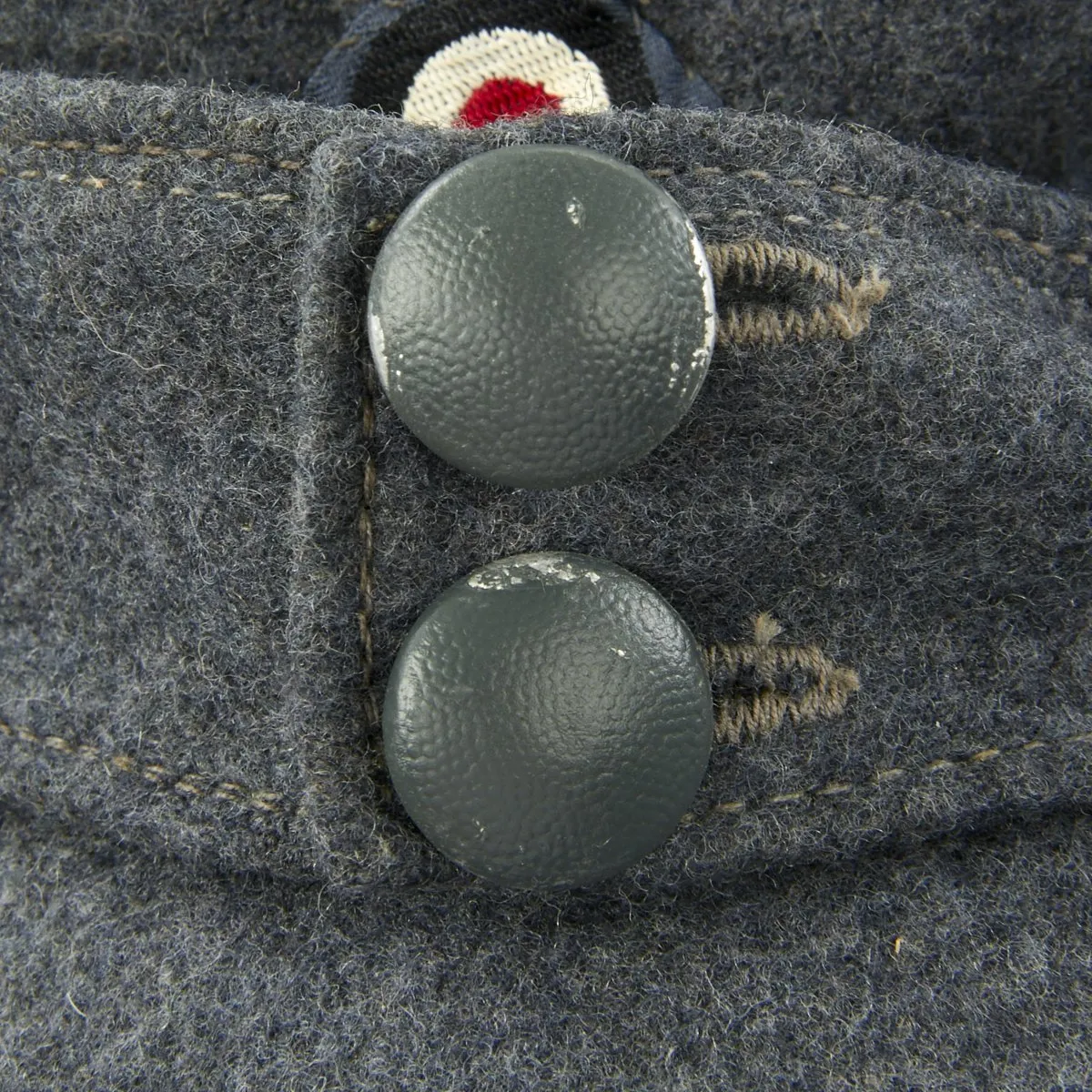 Original German WWII 1944 Luftwaffe M43 Einheitsmütze Wool Field Cap - Size 58