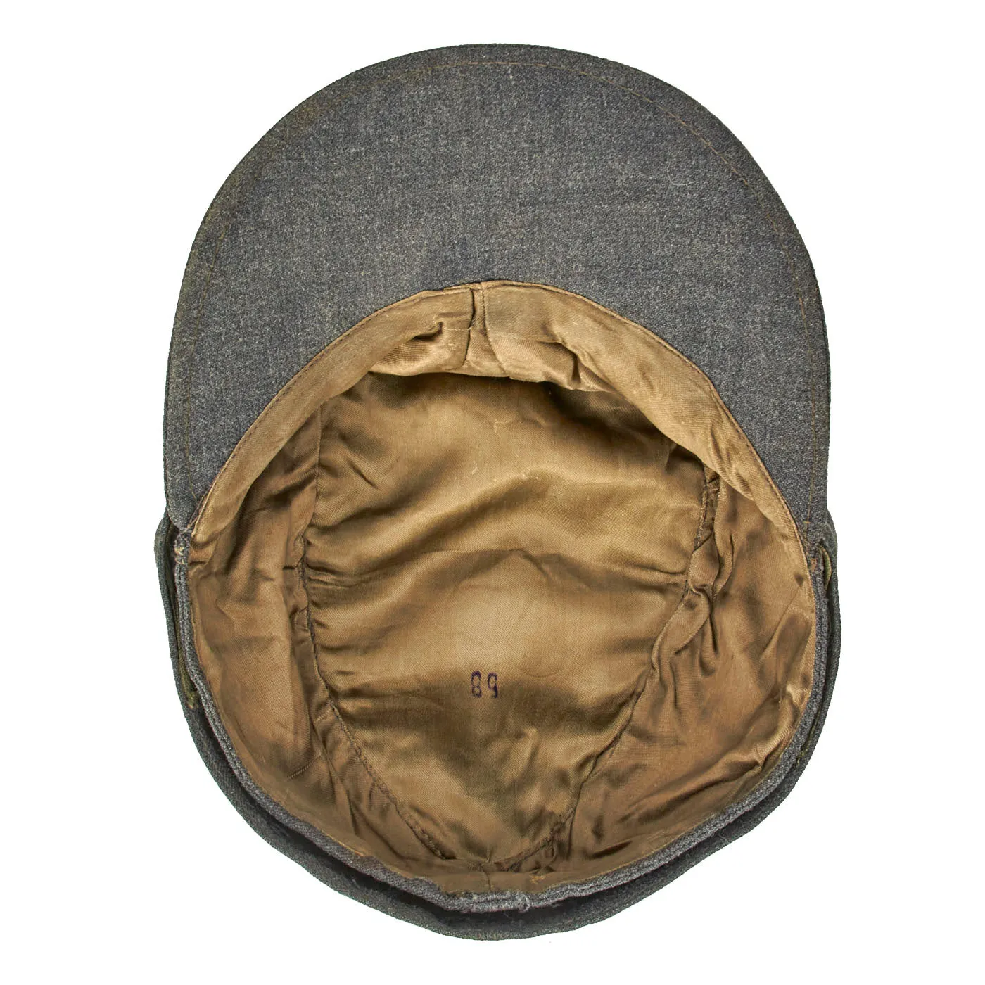 Original German WWII Luftwaffe M43 Einheitsmütze Wool Field Cap - size 58cm