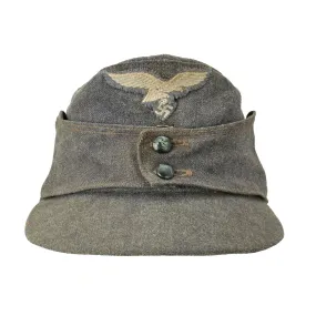 Original German WWII Luftwaffe M43 Einheitsmütze Wool Field Cap - size 58cm
