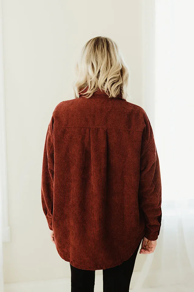 Oversized Cord Shacket