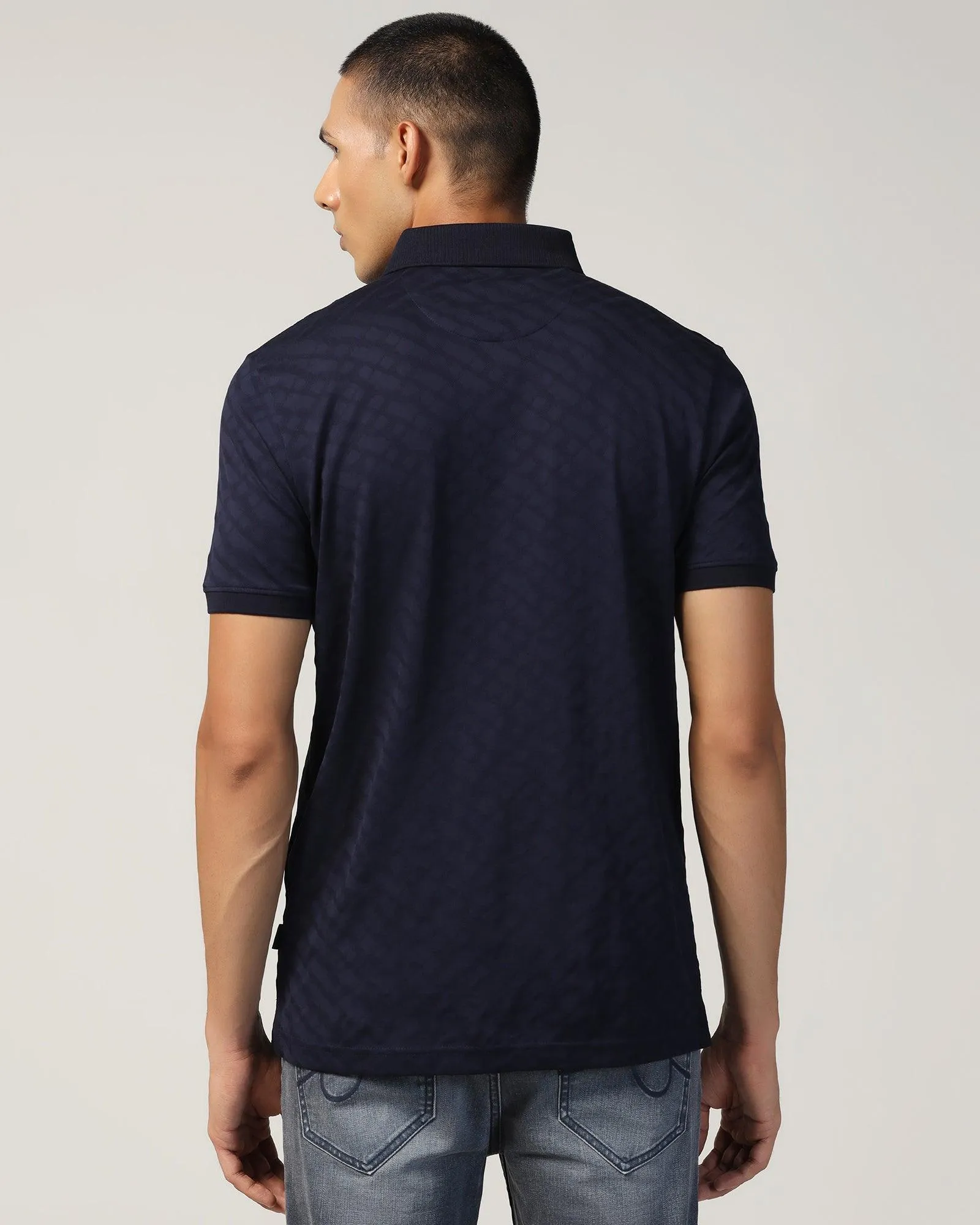 Polo Navy Structure T-Shirt - Hydra
