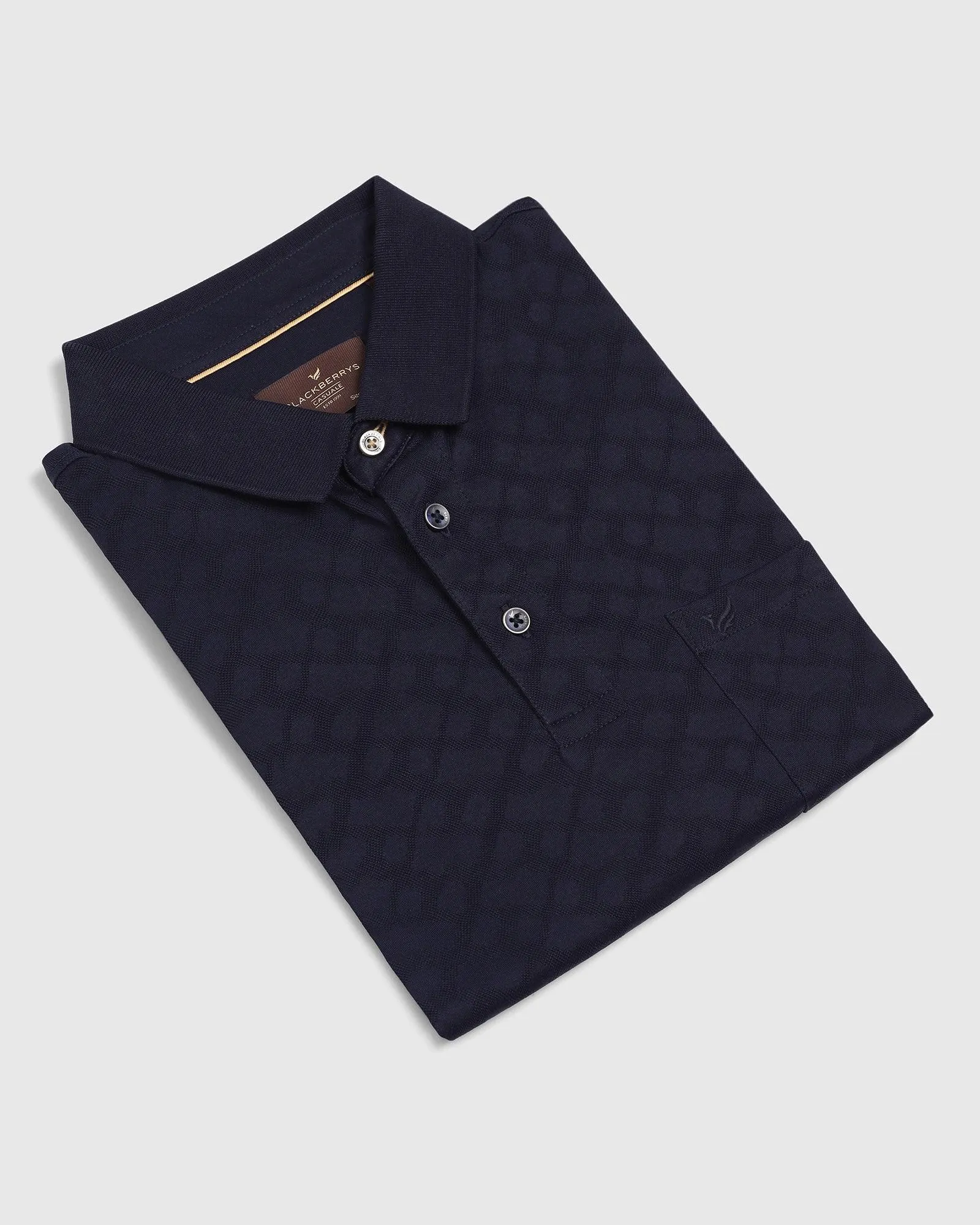Polo Navy Structure T-Shirt - Hydra