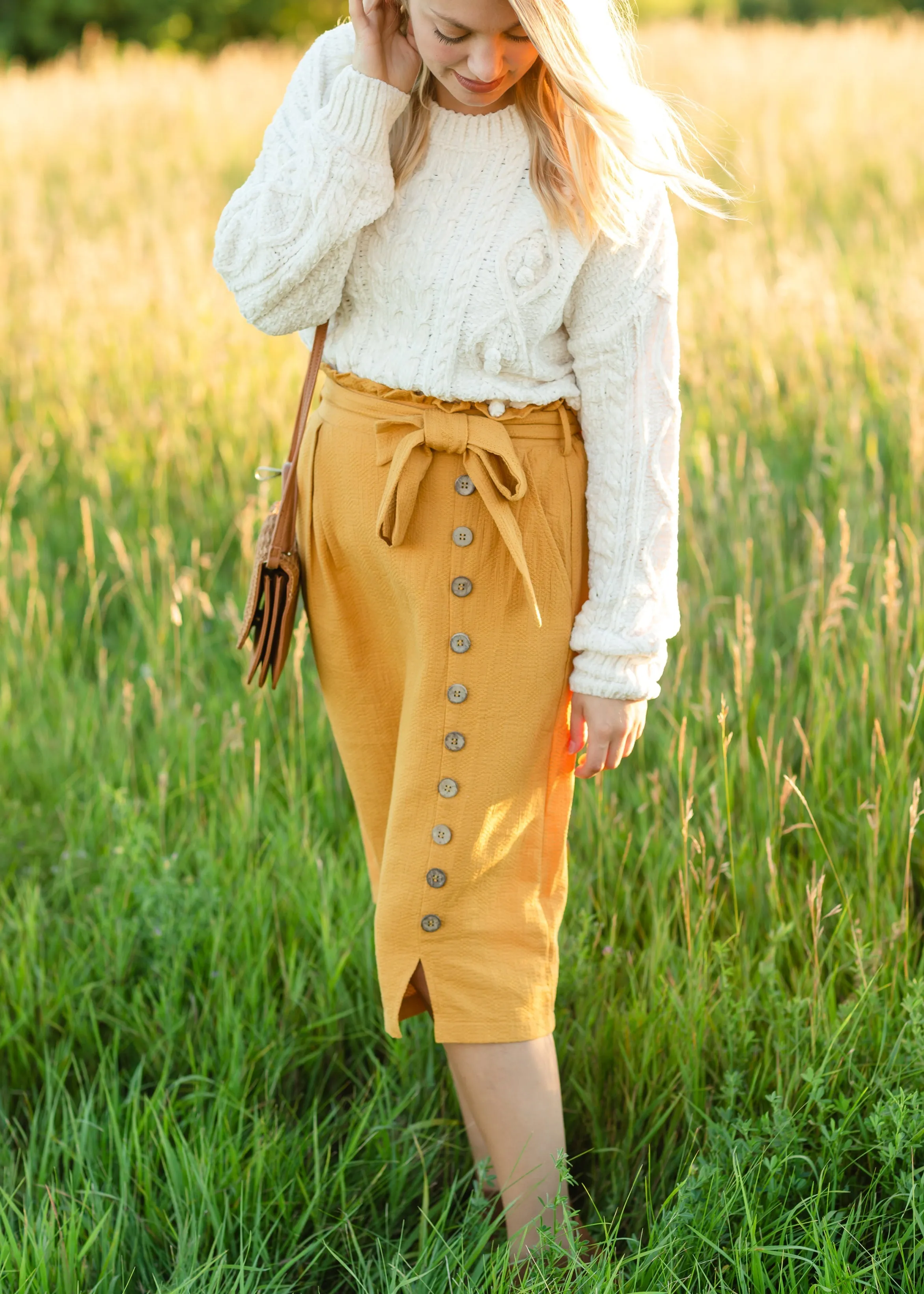 Pullover Chenille Pom Detail Sweater