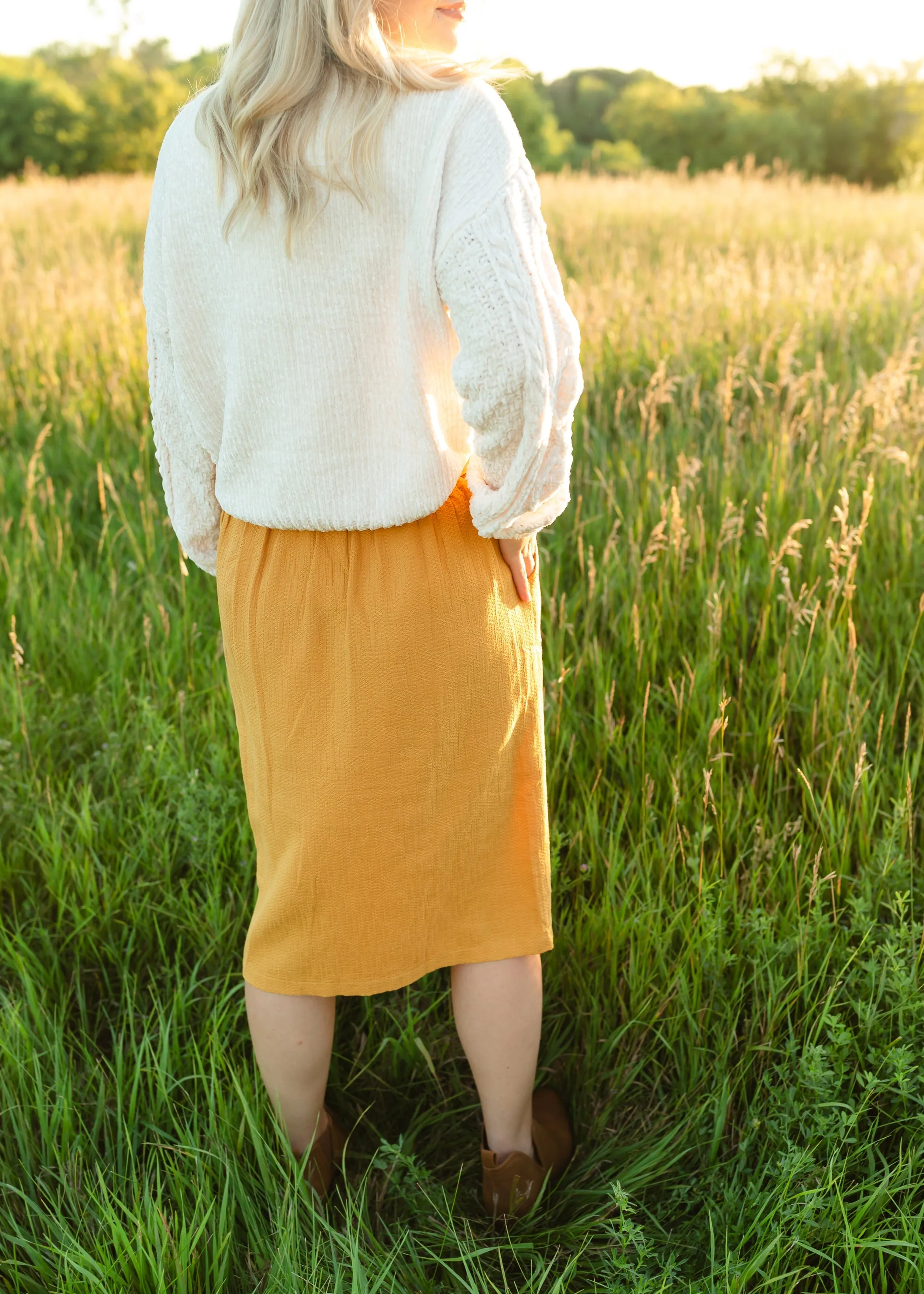Pullover Chenille Pom Detail Sweater