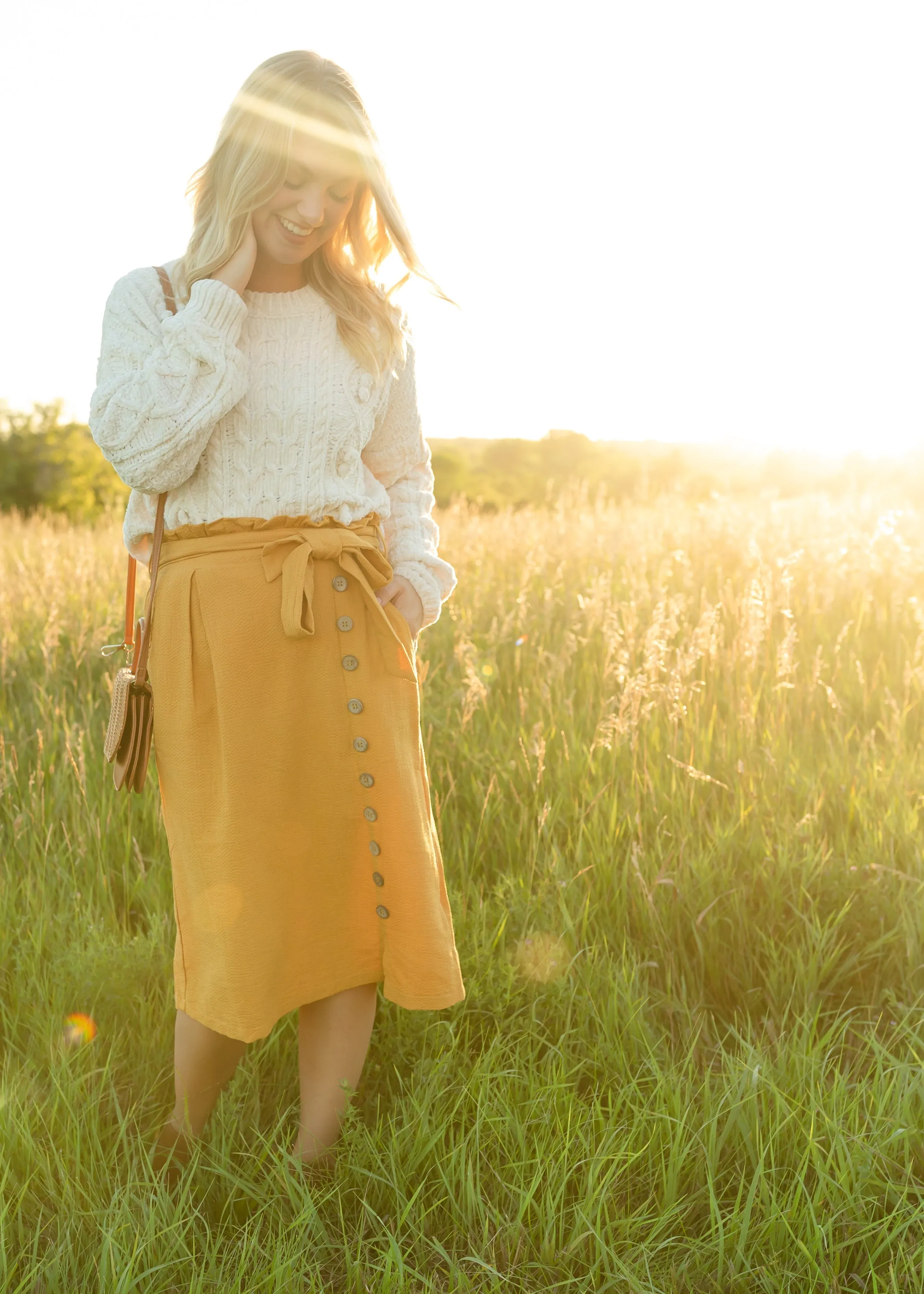 Pullover Chenille Pom Detail Sweater