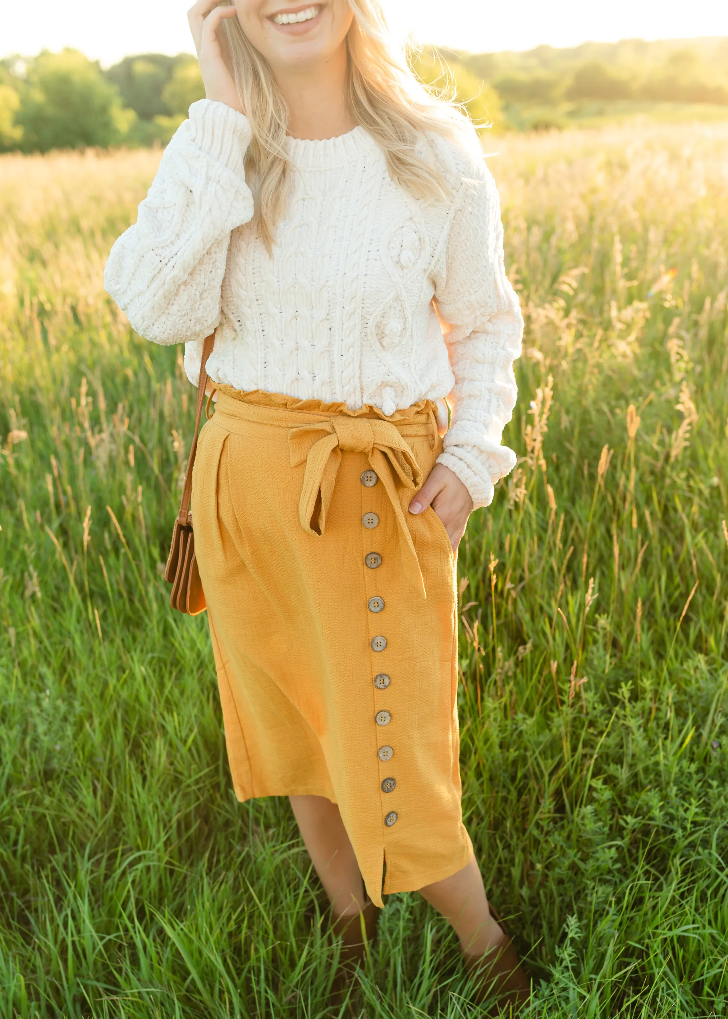 Pullover Chenille Pom Detail Sweater