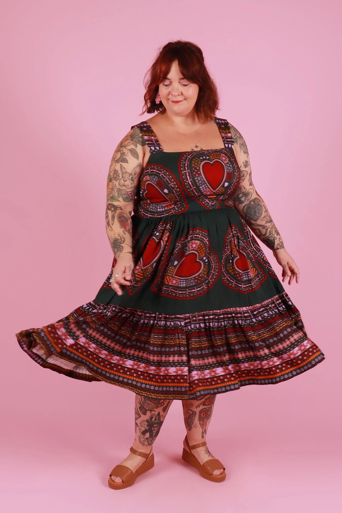 Rayna Dress Folk Heart