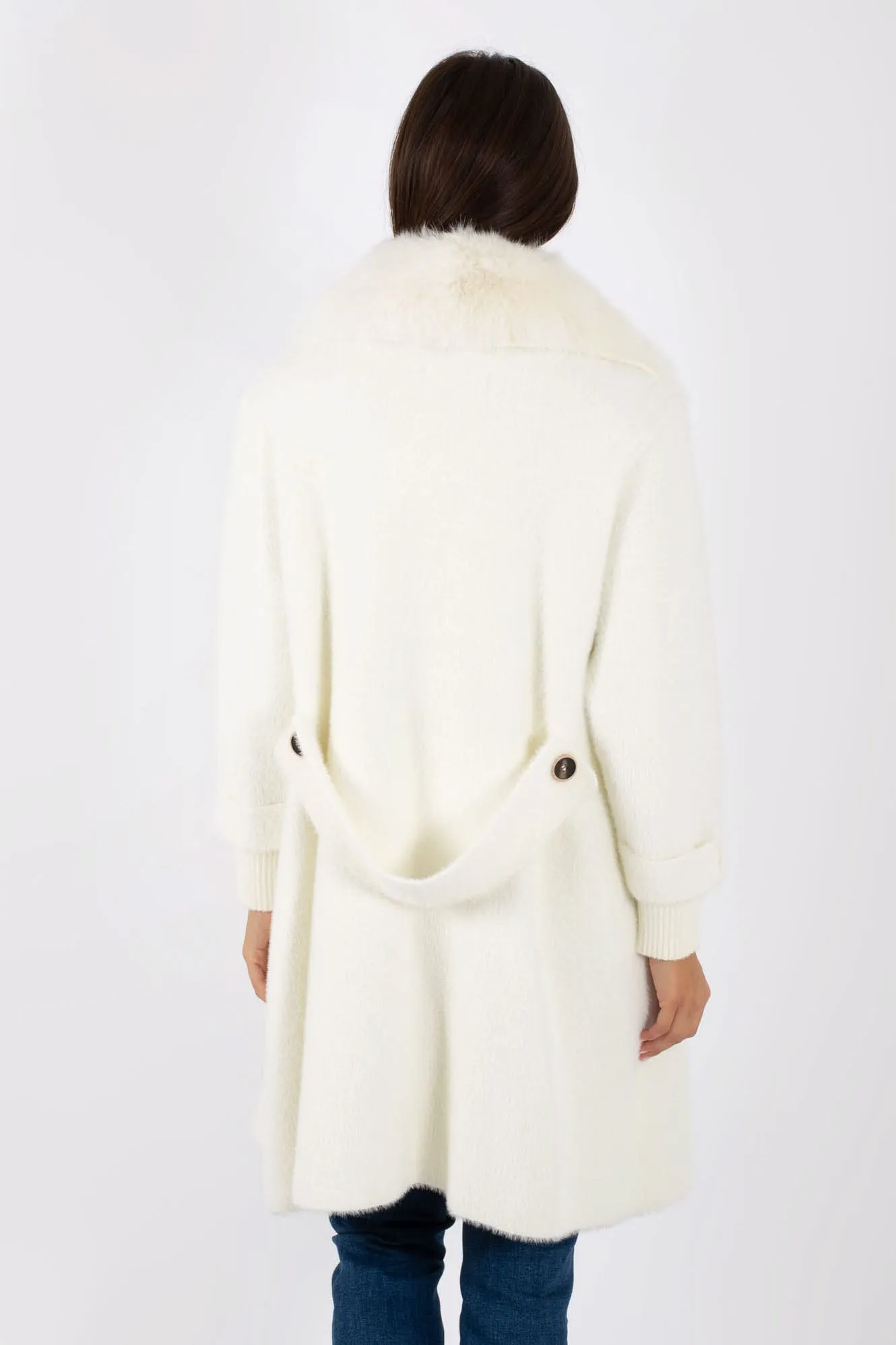 Regina Cappotto-cardigan Bianco Donna