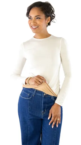 Reversible T-Shirt - Ivory / Camel