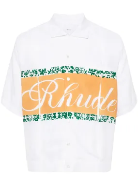 RHUDE LOGO-PRINT SHIRT