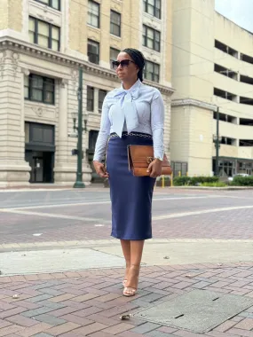 Riley Midi in Navy
