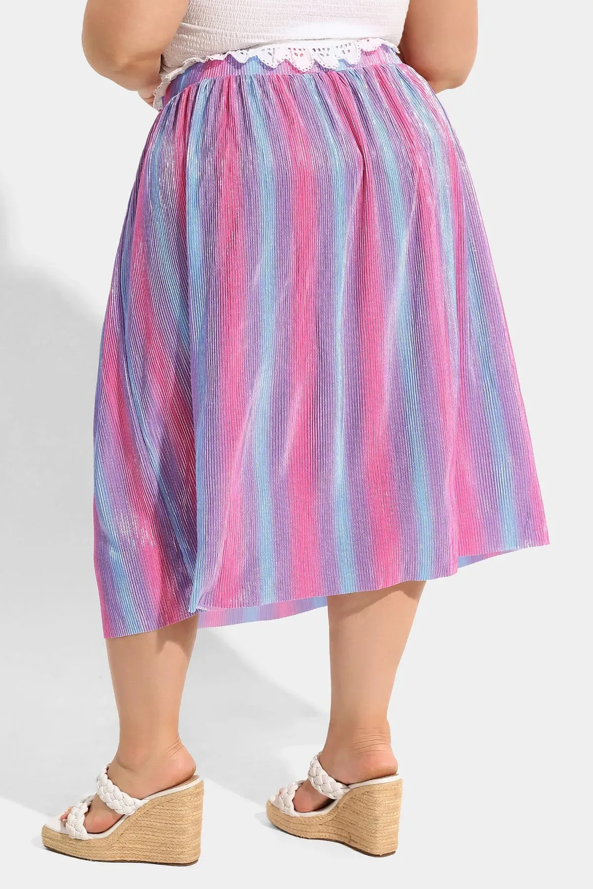Ritera Supersoft High Rise Tie Dye Midi Skirt