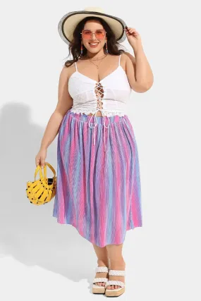 Ritera Supersoft High Rise Tie Dye Midi Skirt