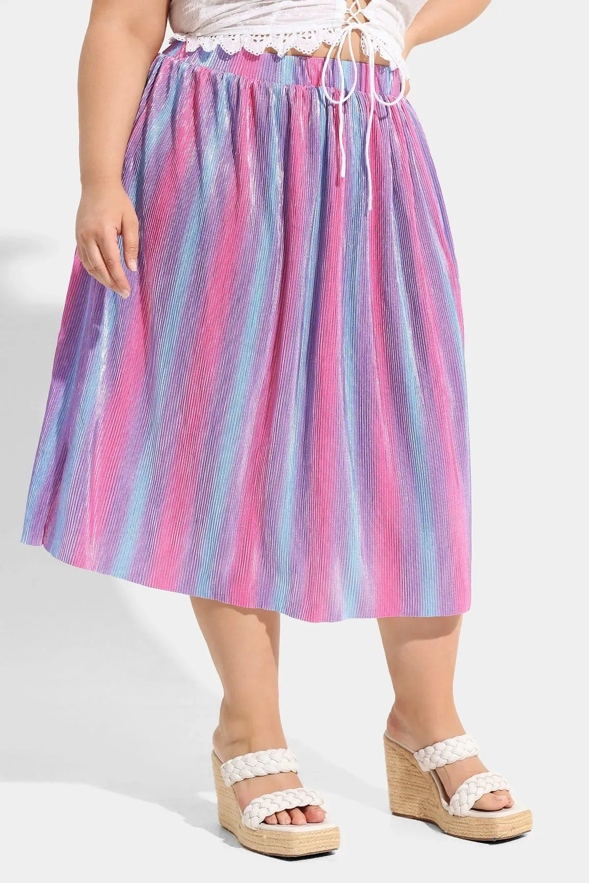 Ritera Supersoft High Rise Tie Dye Midi Skirt