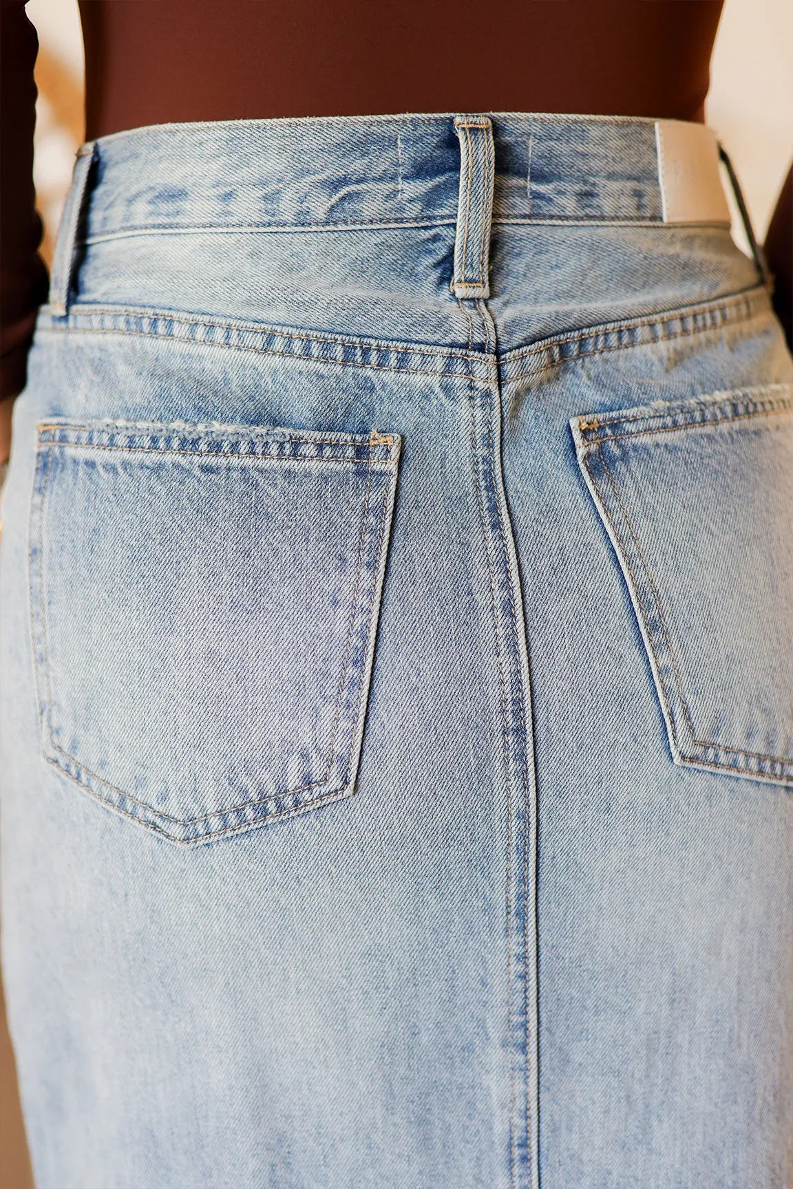 Roxane Denim Midi Skirt