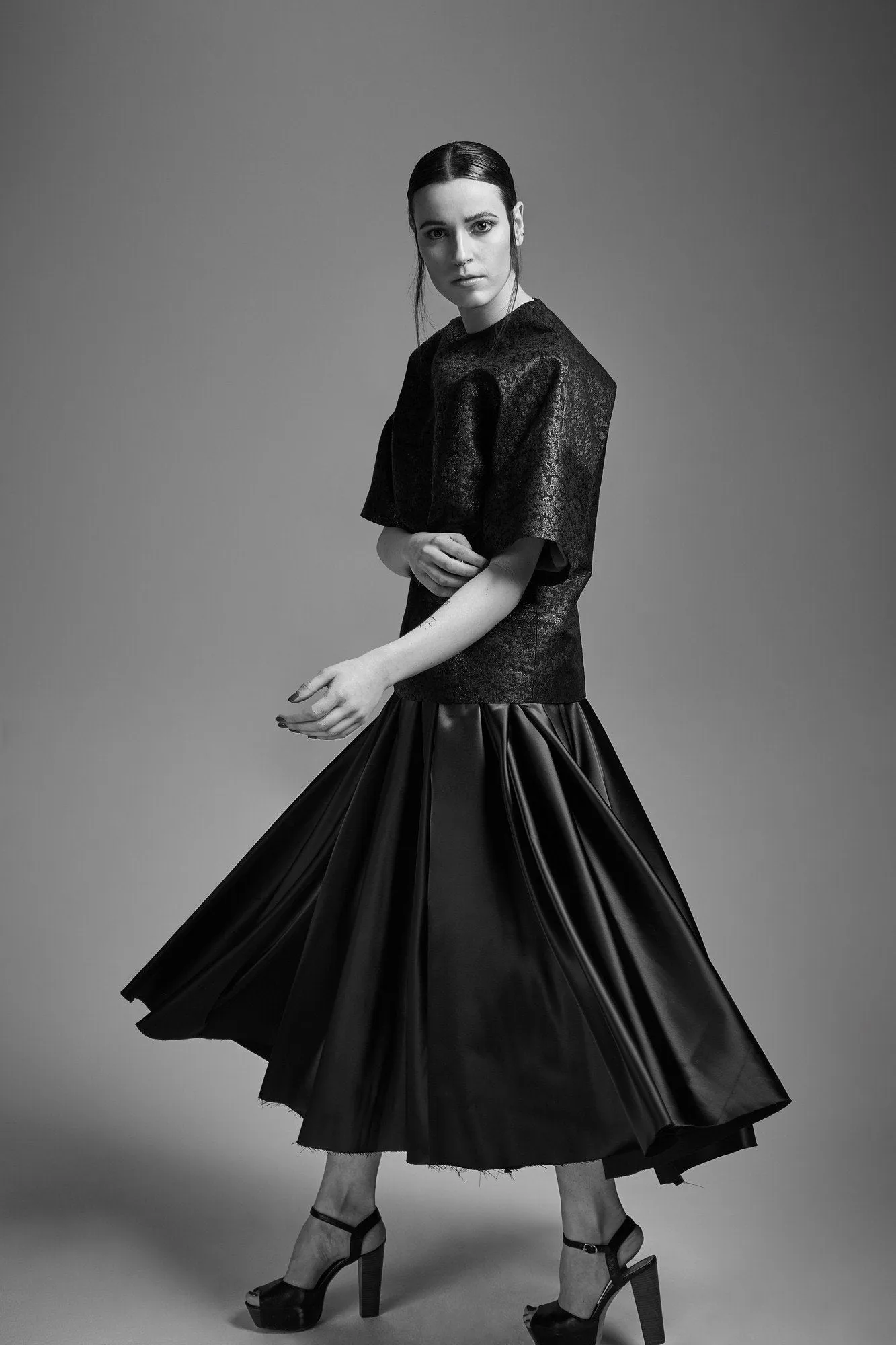 Satin "Mobius" Skirt