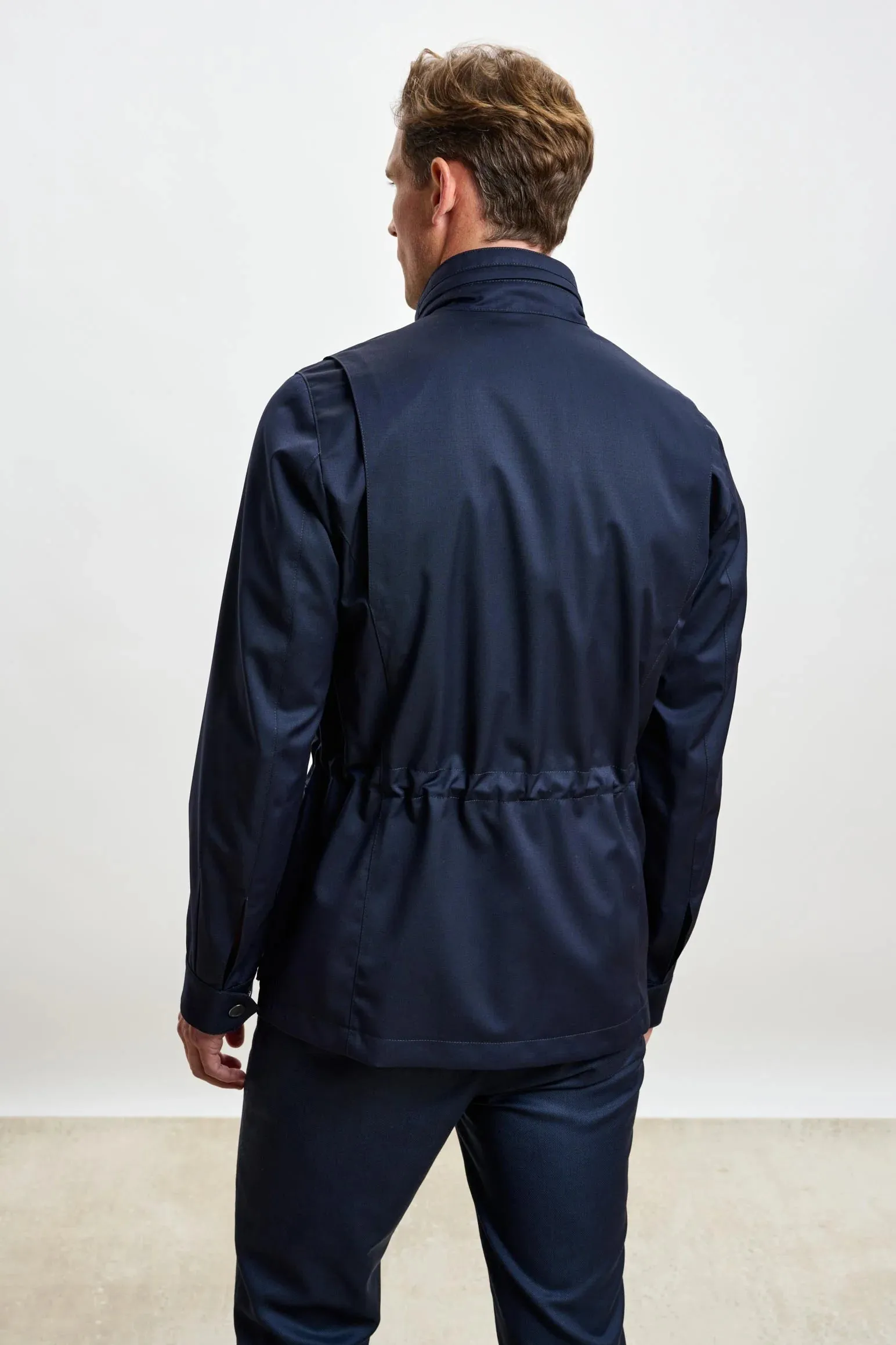 Scabal Storm System Navy Safari Jacket