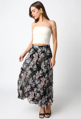 Secret Garden Skirt-Black Multi