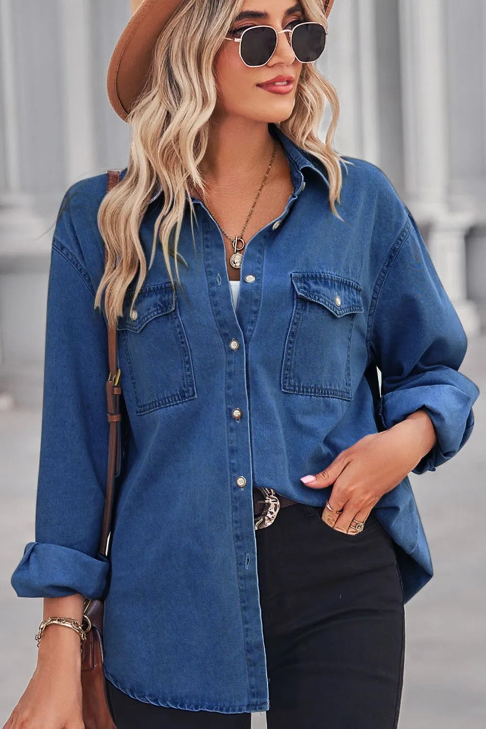 See You Again Denim Shacket