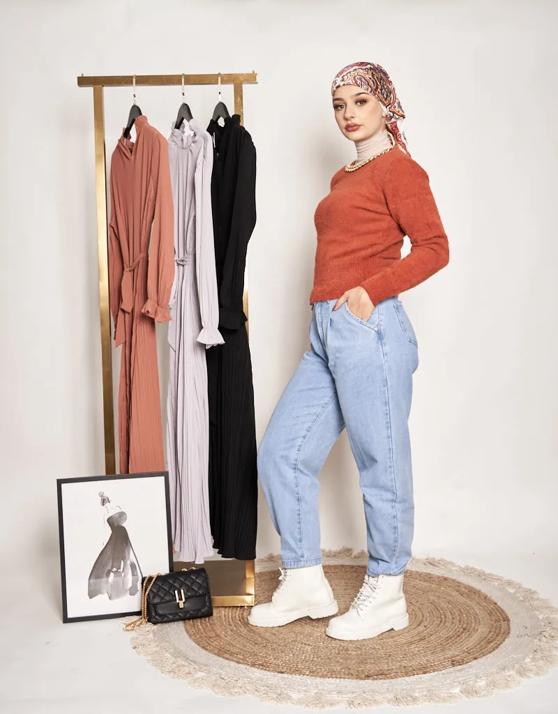 Short Woolen Chain Top