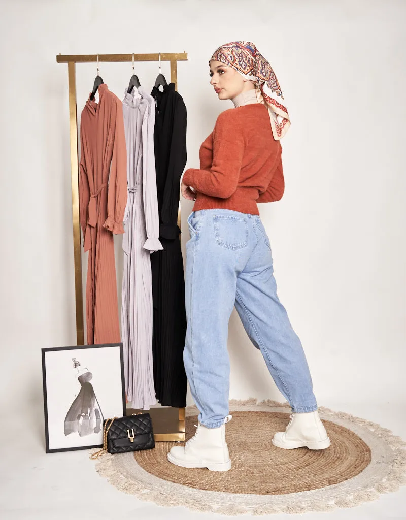 Short Woolen Chain Top
