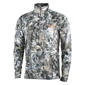 'Sitka' Men's Heavyweight Zip T-Shirt - Elevated II : Whitetail