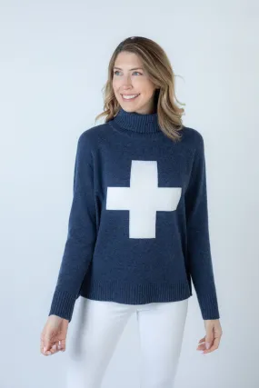 Ski Patrol Turtleneck | Denim & Ivory