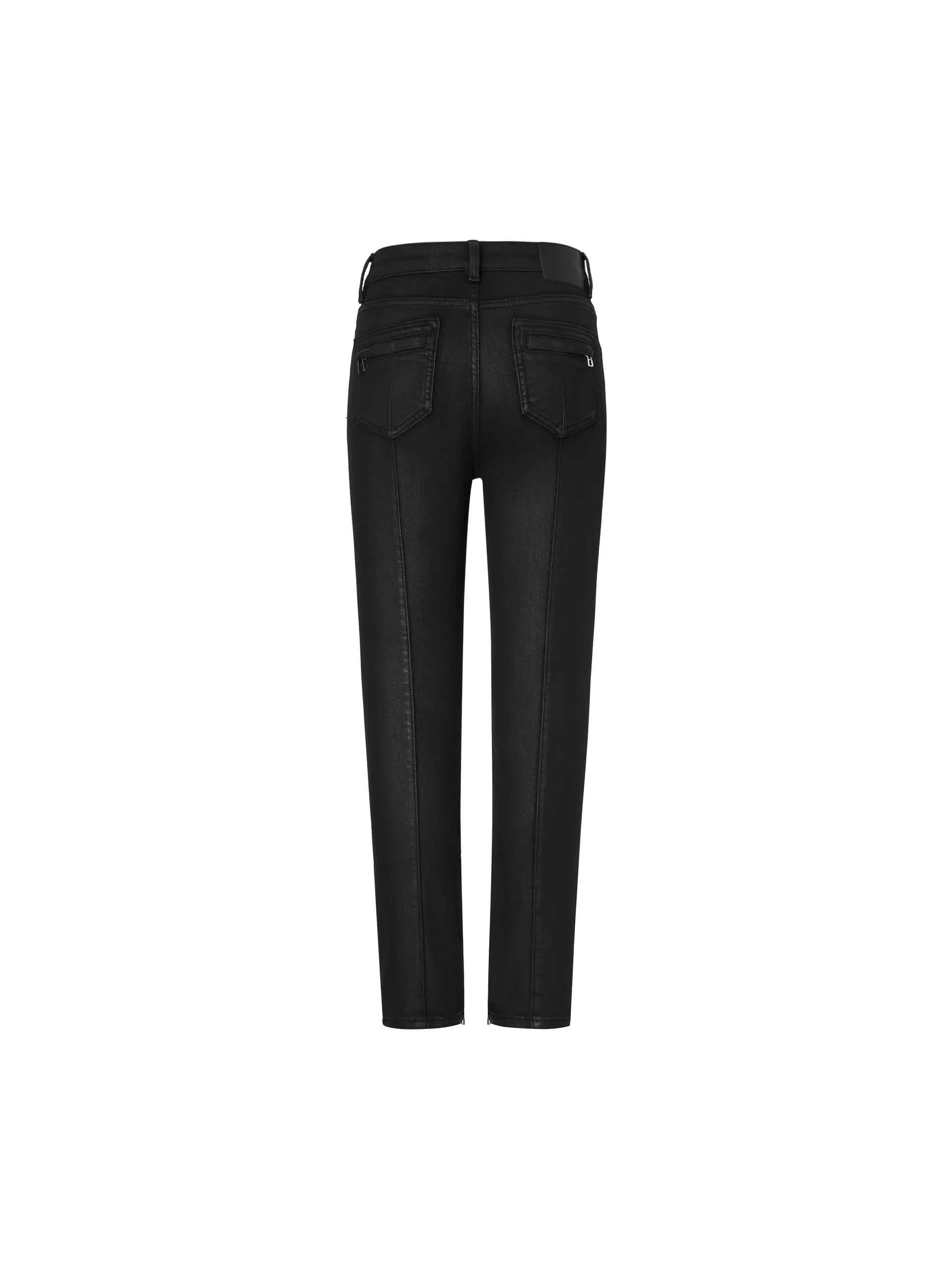Skinny Zipper Detail Jeans