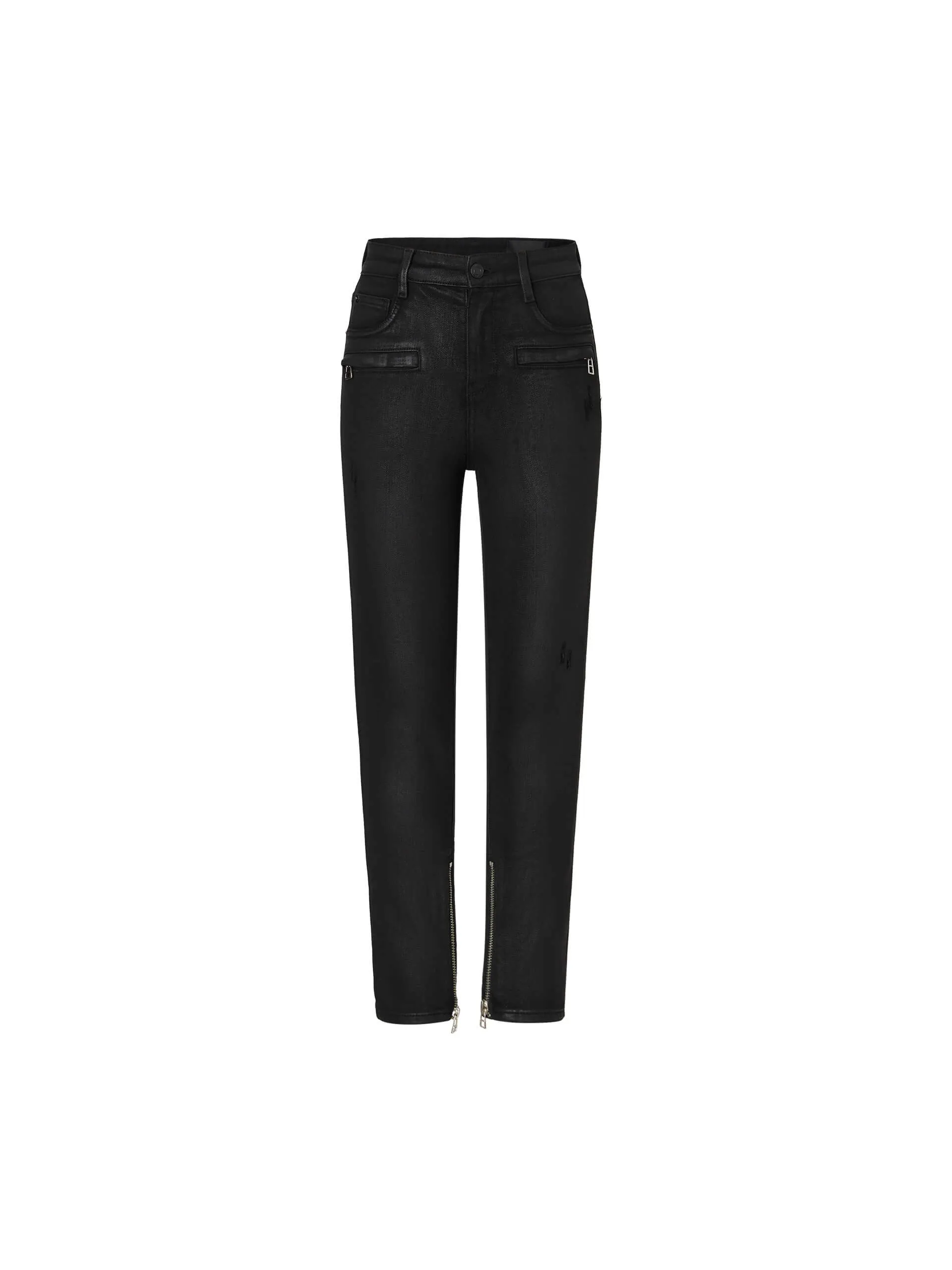 Skinny Zipper Detail Jeans