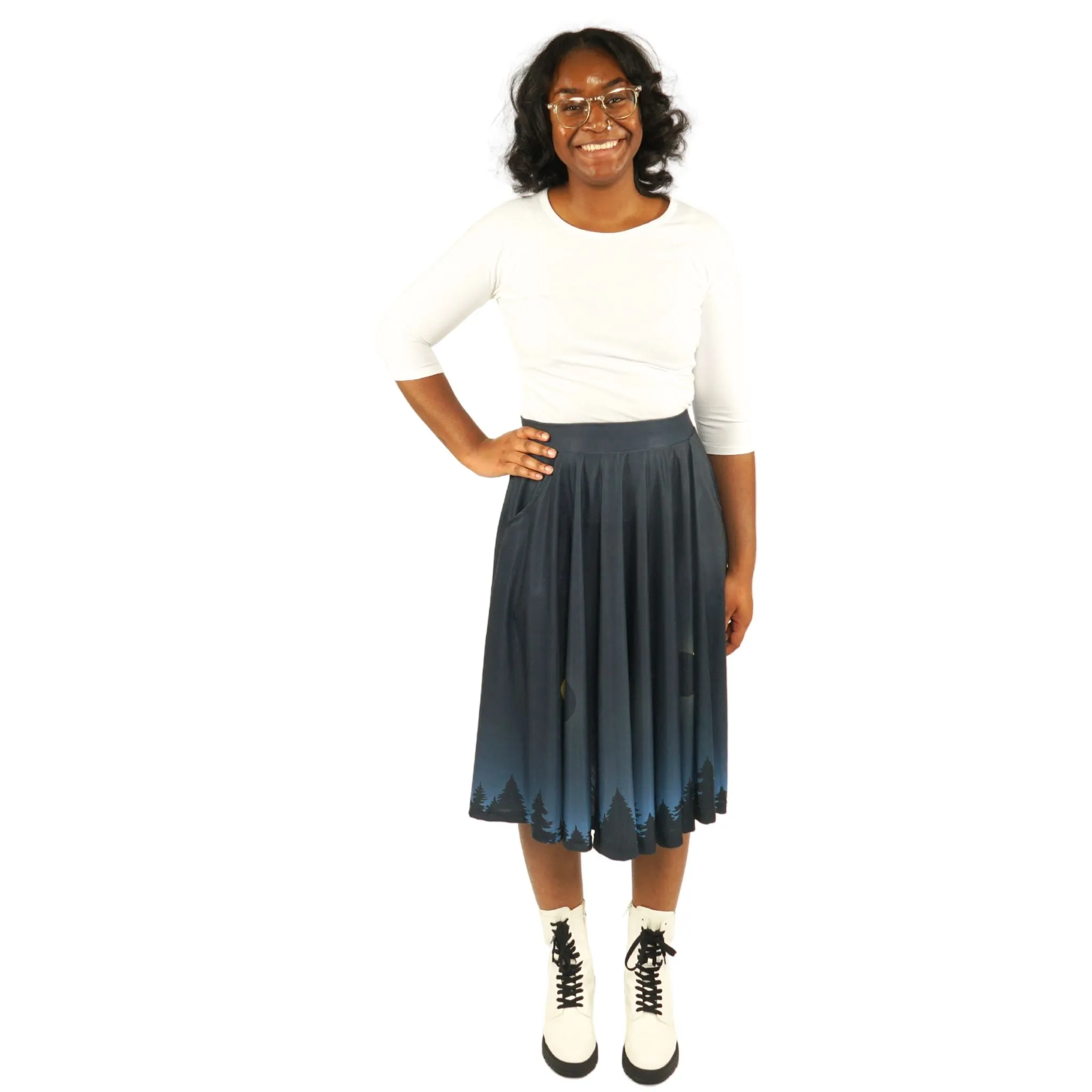 Solar Eclipse Twirl Skirt[FINAL SALE]